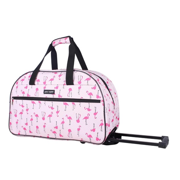 Betsey Johnson Bags Betsey Johnson Pink Flamingo Strut 22 Wheeled